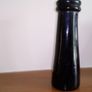 Black Glass Hand Blown Sauce Bottle. Image 3