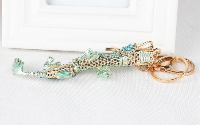 Keychain. Chinese Dragon. Blue