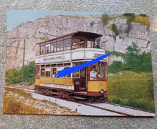 postcard of Glasgow tram no 22