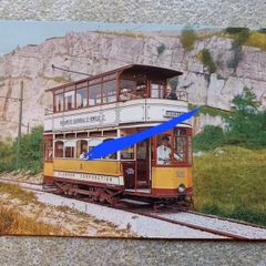 postcard of Glasgow tram no 22