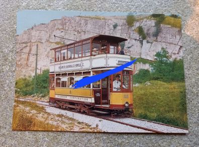 postcard of Glasgow tram no 22