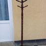 Vintage Mahogany Barley Twist Coat Hanger Image 2