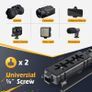 Camera Smartphone Stabilizer, Foldable Handle Grip Handheld Video Rig Steadicam, Compatibility with All Camera, Camcorder, Action Camera, DSLR, Cell Phone, iPhone, Huawei, Samsung etc Image 3