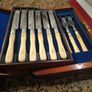 antique fish cutlery set in box Image 7