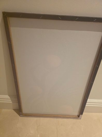 3 framed printed canvas 45x65cm