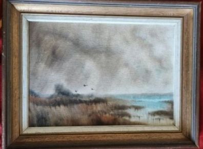 Hilary Molloy Painting, Limerick Artist, Oil On Board.