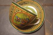 Celtic Peacock Cup &amp; Saucer