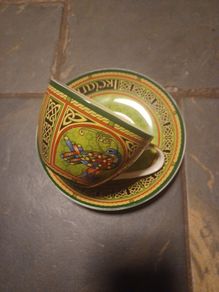 Celtic Peacock Cup & Saucer