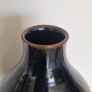 Large Handmade Chinese Black Glazed Vase / Lamp Base 42.5cm Statement Piece Image 3