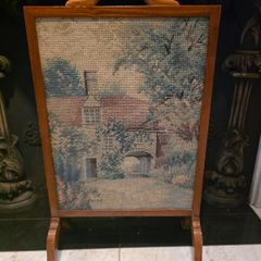 Vintage tapestry Fire screen