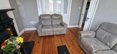 2 two seater recliner sofas
