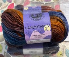 Lion Brand Self patterning Chunky yarn