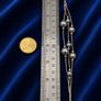 Vintage 925 Sterling Silver Pearl-Look Multistrand Bracelet Image 9