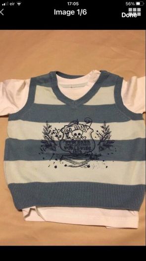 Boys new teeshirt/ jumper  3/6 mths