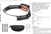 POKISEED Ultra Powerful 1500LM LED Headlamp