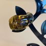Vintage Cola Colour (Yellow Brown) Glass Chunky Ring Image 3