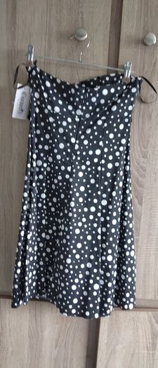 strapless Polka dot dress size small made in Italy