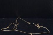 Vintage 18ct Gold Chain with Heart Pendant Hallmarked 42cm