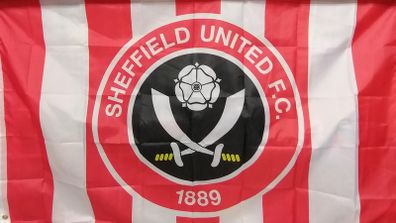 Sheffield United football flag 5ft x 3ft.