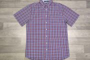 Gant Button Down Check Short Sleeve Shirt Mens Medium