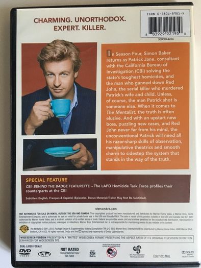 The Mentalist - Season 4 (2011-2012) [DVD TV Boxsets] Region 1