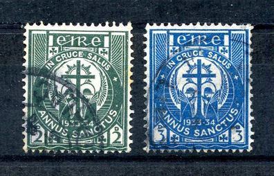 Ireland 1933 Scott # 88-89 Holy Year 1933-34 Complete Set : Fine Used