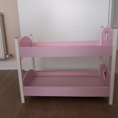 Baby doll wooden bunkbed
