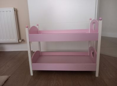 Baby doll wooden bunkbed