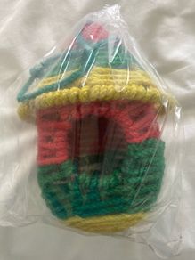 Garden Bird House with Rope.