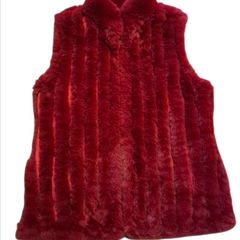 Jayley faux rabbit gilet/body warmer