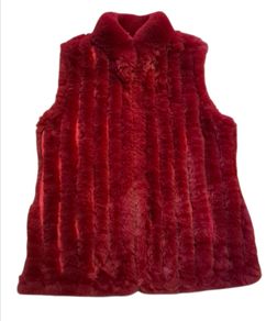 Jayley faux rabbit gilet/body warmer
