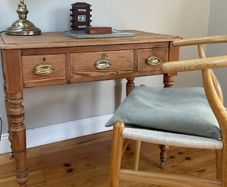 Antique pitch pine desk