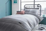 Urban Denim Easy Care Single Duvet Set Grey Multiple Sizes Available (free Postage)