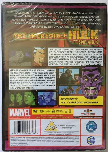 The Incredible Hulk And She Hulk - Season 2 [DVD Animation TV Boxset] STILL SEALED