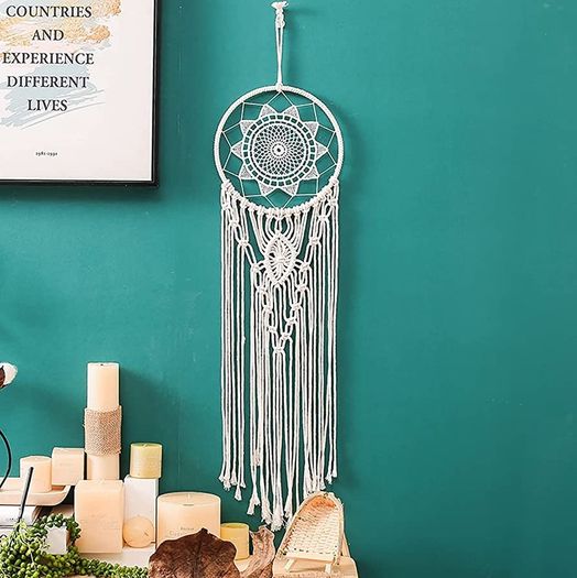 Dream Catcher, Woven Macrame Wall Hanging Boho Wall Decor Handmade Large Dreamcatcher Ornament Craft Gift (FREE POSTAGE)