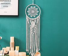 Dream Catcher, Woven Macrame Wall Hanging Boho Wall Decor Handmade Large Dreamcatcher Ornament Craft Gift (FREE POSTAGE)