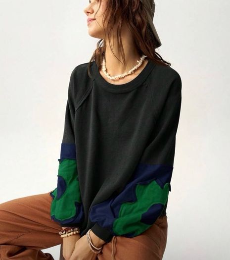 Fab Bohemela Black Sweatshirt Size XL