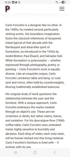 karate table carlo forcolini for alias 1985