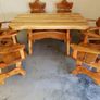 Cherry table and 6 chairs Image 7