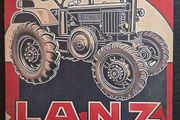 Lanz tractors , vintage style metal sign .