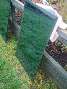 Blue Tinted frame less mirrors