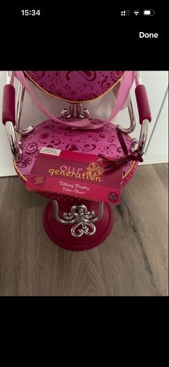 our generation salon chair and accessory trolley