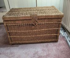 Wicker storage box..large