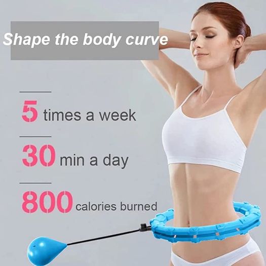 Smart Hula Hoop for Adults, Weighted Hoola Hoops 27 Knots Detachable Ring Adjustable Size, Hula Hoops with Auto-Spinning Ball (FREE SHIPPING)