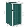 Garden Shed Green 87x98x159 cm Image 7