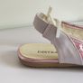 Destra Ladies Pink Sequin Open Toe Flat Summer Sandals Shoes Slingback UK3 EU36 CAN POST Image 8