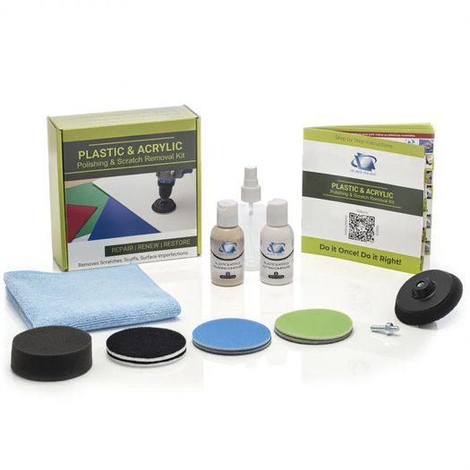 Glass Polish 31007 DIY Plastic & Acrylic Scratch Repair & Polishing Kit - 50mm with Drill Attachment