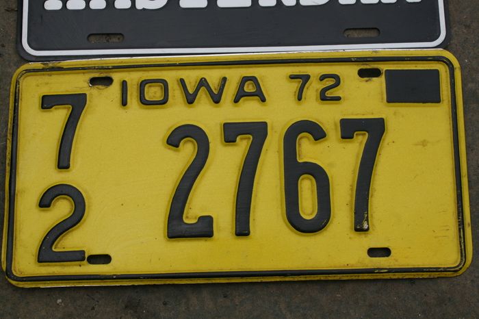 License Plates 25 each