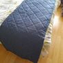 Quilted denim bed runner Image 3