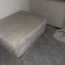 Cream fabric upholstered footstool with storage FINAL REDUCTION Image 6